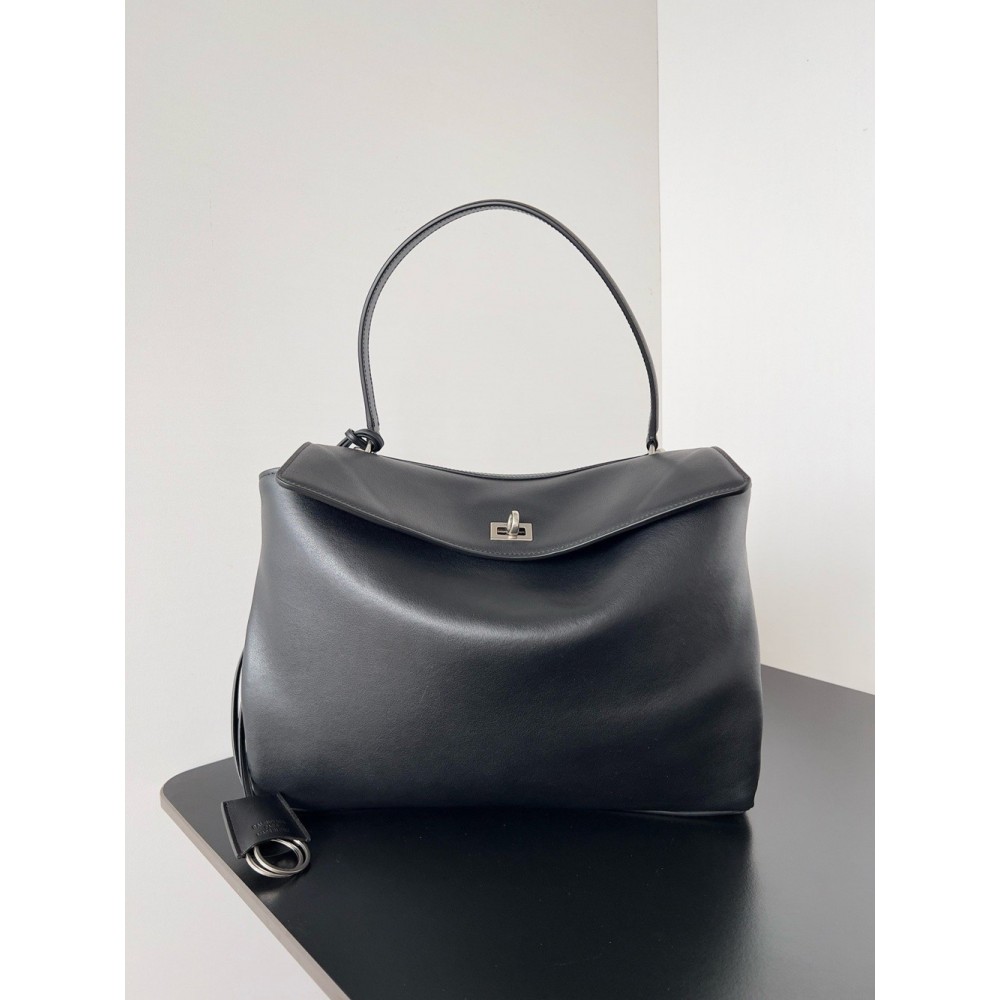 Balenciaga Rodeo Medium Bag in Noir Calfskin TDBS2002