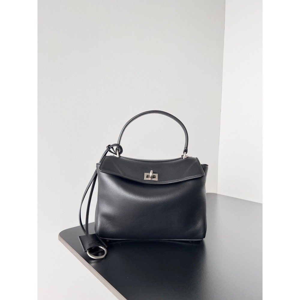 Balenciaga Rodeo Mini Bag in Noir Calfskin TDBS2004