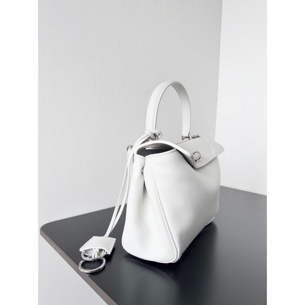 Balenciaga Rodeo Mini Bag in White Calfskin TDBS2005