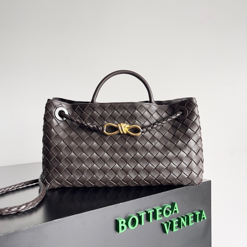 Bottega Veneta Andiamo Small East/West Bag In Fondant Intrecciato Lambskin TDBS2008