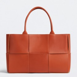 Bottega Veneta Arco Medium Tote In Maple Intrecciato Lambskin TDBS2378