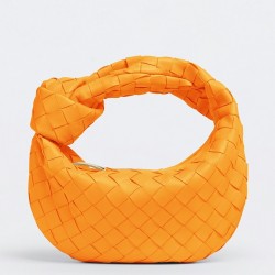 Bottega Veneta BV Jodie Mini Bag In Orange Intrecciato Lambskin TDBS2218