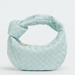 Bottega Veneta BV Jodie Mini Bag In Teal Washed Intrecciato Lambskin TDBS2223