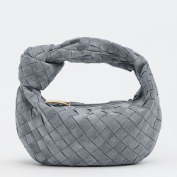 Bottega Veneta BV Jodie Mini Bag In Thunder Intrecciato Suede TDBS2224