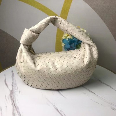 Bottega Veneta BV Jodie Small Bag In White Intrecciato Leather TDBS2232