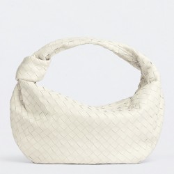 Bottega Veneta BV Jodie Small Bag In White Intrecciato Leather TDBS2232