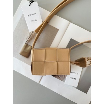 Bottega Veneta Candy Cassette Bag In Almond Lambskin TDBS2058