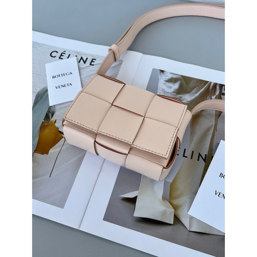 Bottega Veneta Candy Cassette Bag In Melon Washed Lambskin TDBS2061