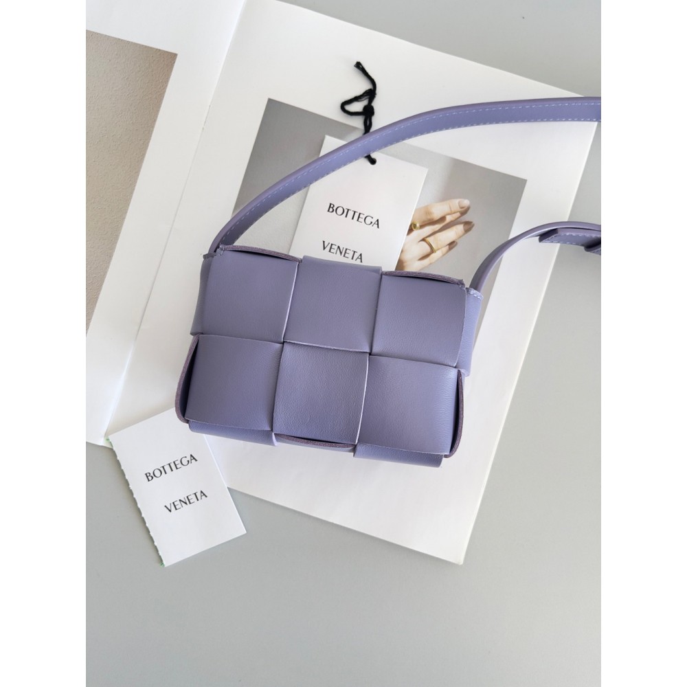 Bottega Veneta Candy Cassette Bag In Wisteria Lambskin TDBS2065