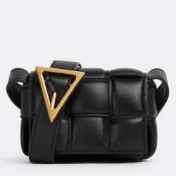 Bottega Veneta Candy Padded Cassette Bag In Black Lambskin TDBS2066