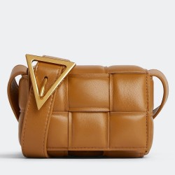 Bottega Veneta Candy Padded Cassette Bag In Camel Lambskin TDBS2067