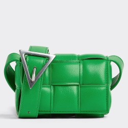 Bottega Veneta Candy Padded Cassette Bag In Parakeet Lambskin TDBS2068