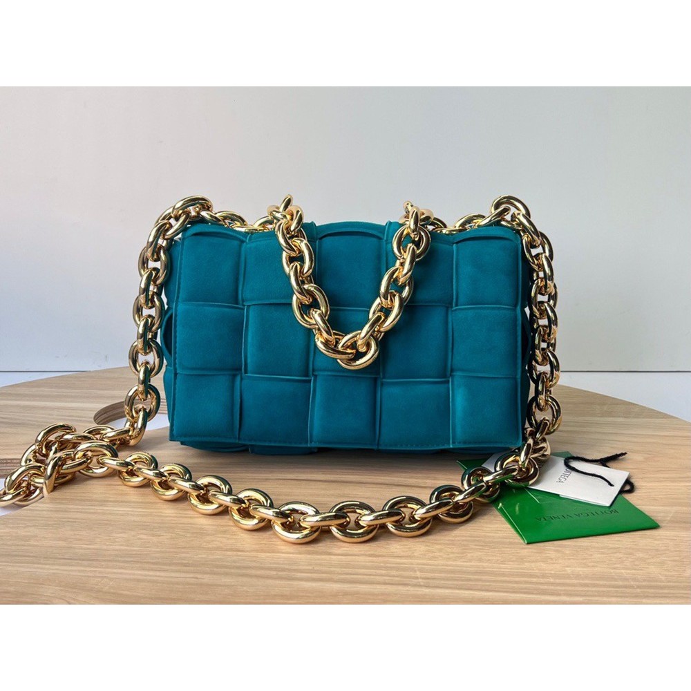 Bottega Veneta Chain Cassette Bag In Blaster Suede TDBS2164