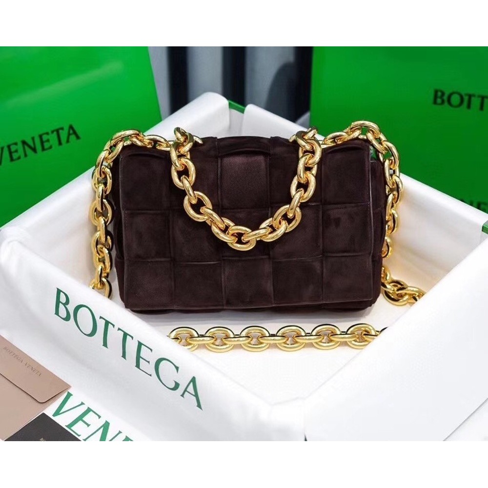 Bottega Veneta Chain Cassette Bag In Fondant Suede TDBS2168