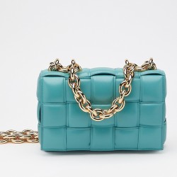 Bottega Veneta Chain Cassette Bag In Linoleum Calfskin TDBS2171