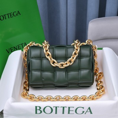 Bottega Veneta Chain Cassette Bag In Raintree Lambskin TDBS2177