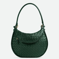 Bottega Veneta Gemelli Medium Bag in Emerald Green Intrecciato Lambskin TDBS2197