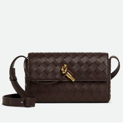 Bottega Veneta Mini Andiamo Cross-Body Bag in Fondant Intrecciato Lambskin TDBS2184