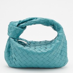 Bottega Veneta Mini BV Jodie Bag In Green Water Woven Leather TDBS2245