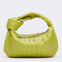 Bottega Veneta Mini BV Jodie Bag In Kiwi Woven Leather TDBS2247