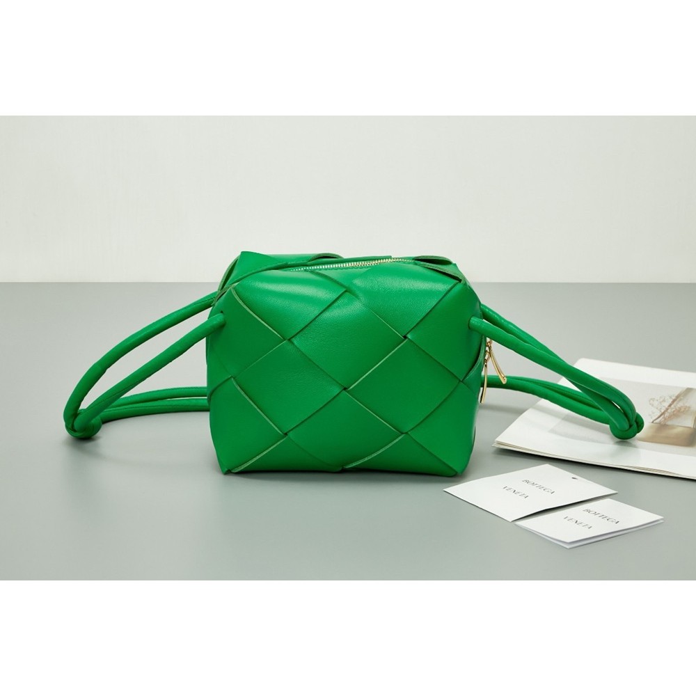 Bottega Veneta Mini Cassette Camera Bag In Parakeet Lambskin TDBS2188