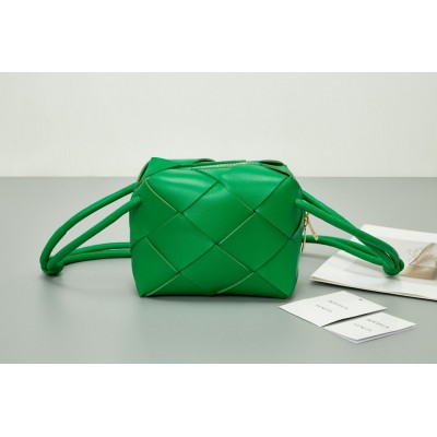 Bottega Veneta Mini Cassette Camera Bag In Parakeet Lambskin TDBS2188