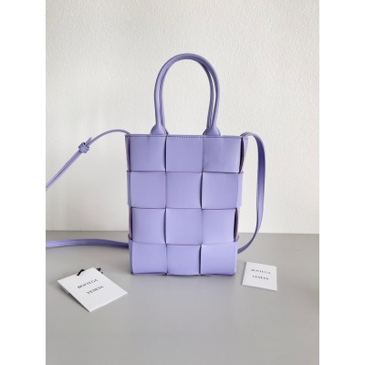 Bottega Veneta Mini Cassette Tote Bag In Wisteria Lambskin TDBS2393