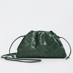 Bottega Veneta Mini Pouch In Raintree Intrecciato Lambskin TDBS2326