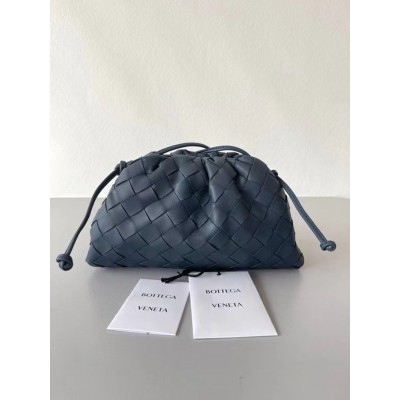 Bottega Veneta Mini Pouch In Thunder Intrecciato Lambskin TDBS2327