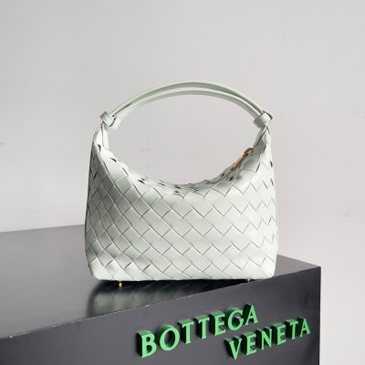 Bottega Veneta Mini Wallace Bag in Glacier Intrecciato Calfskin TDBS2400