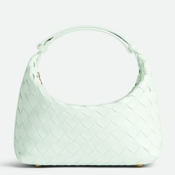 Bottega Veneta Mini Wallace Bag in Glacier Intrecciato Calfskin TDBS2400