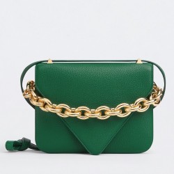 Bottega Veneta Mount Small Bag In Green Leather TDBS2289