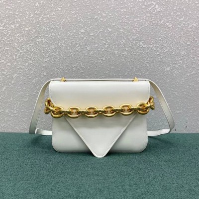 Bottega Veneta Mount Small Bag In White Calfskin TDBS2291