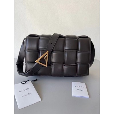 Bottega Veneta Padded Cassette Bag In Black Lambskin TDBS2123