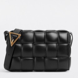 Bottega Veneta Padded Cassette Bag In Black Lambskin TDBS2123