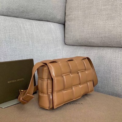 Bottega Veneta Padded Cassette Bag In Caramel Calfskin TDBS2124