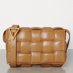 Bottega Veneta Padded Cassette Bag In Caramel Calfskin TDBS2124