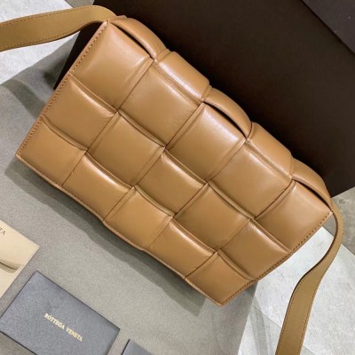 Bottega Veneta Padded Cassette Bag In Caramel Lambskin TDBS2125