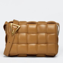 Bottega Veneta Padded Cassette Bag In Caramel Lambskin TDBS2125