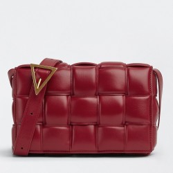 Bottega Veneta Padded Cassette Bag In Dard Red Lambskin TDBS2126