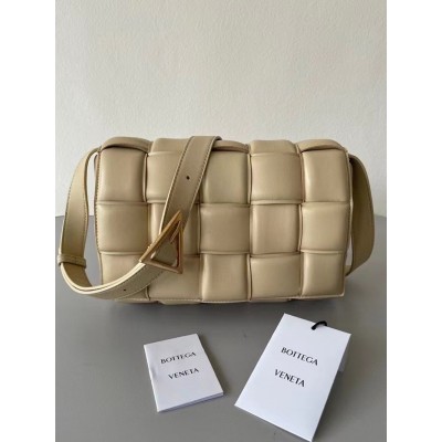 Bottega Veneta Padded Cassette Bag In Porridge Lambskin TDBS2139