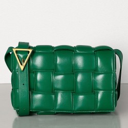 Bottega Veneta Padded Cassette Bag In Racing Green Calfskin TDBS2140