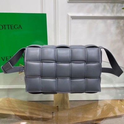 Bottega Veneta Padded Cassette Bag In Thunder Calfskin TDBS2145