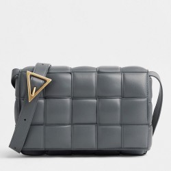 Bottega Veneta Padded Cassette Bag In Thunder Calfskin TDBS2145