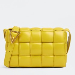 Bottega Veneta Padded Cassette Bag In Yellow Lambskin TDBS2149