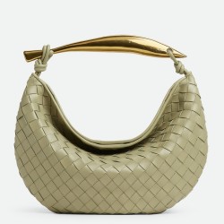 Bottega Veneta Sardine Small Bag In Travertine Intrecciato Lambskin TDBS2372