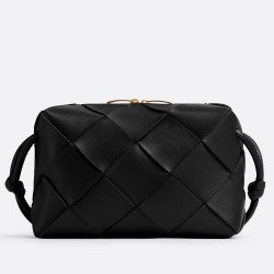 Bottega Veneta Small Cassette Camera Bag In Black Lambskin TDBS2190