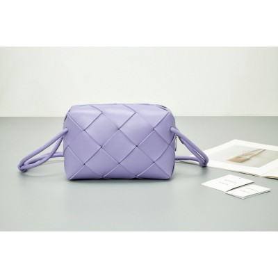 Bottega Veneta Small Cassette Camera Bag In Wisteria Lambskin TDBS2192