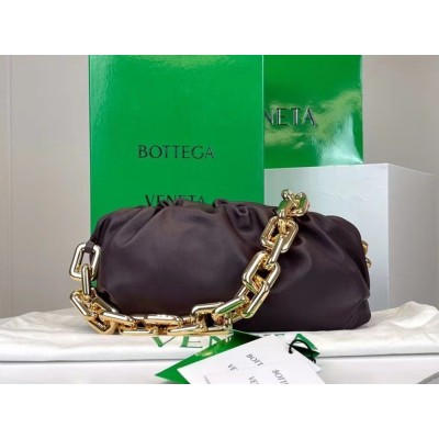 Bottega Veneta The Chain Pouch Bag In Grape Calfskin TDBS2339