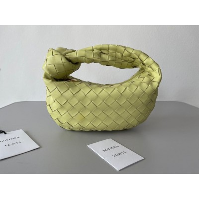 Bottega Veneta BV Jodie Mini Bag In Kiwi Intrecciato Lambskin